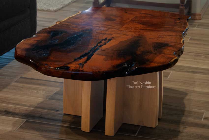 live edge coffee table